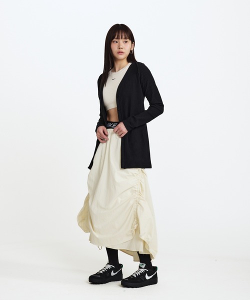 NIKE(ナイキ)の「ナイキ スポーツウェア チル ニット ウィメンズ スリム リブ カーディガン / Nike Sportswear Chill Knit Women's Slim Ribbed Cardigan HJ1244-010 Black(カーディガン/ボレロ・レディース・ブラック・L/M/S/XL/XS)」の5枚目の写真
