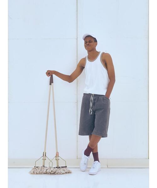 BEAVER(ビーバー)の「B omnivore/ビーオムニボー DENIM WIDE SHORTS デニムワイドショーツ(その他パンツ・メンズ・ブラック/ブルー・M/L)」の20枚目の写真