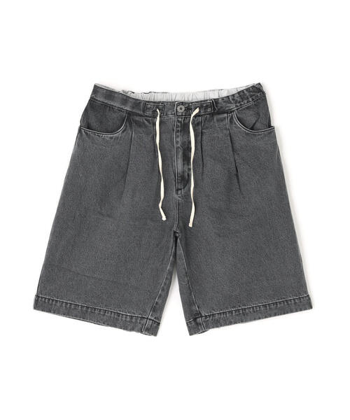 セール】B omnivore/ビーオムニボー DENIM WIDE SHORTS デニムワイド