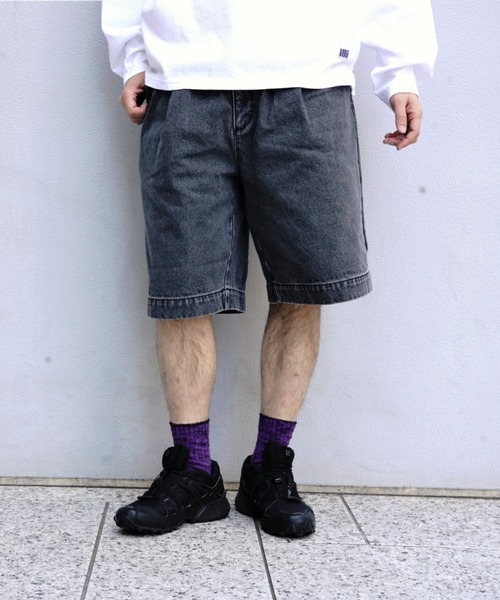正規品即発VERMO ワイドショーツデニム　サイズ26 ZIPワイドハーフデニムパンツ – WEGO ONLINE STORE