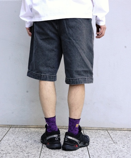 BEAVER(ビーバー)の「B omnivore/ビーオムニボー DENIM WIDE SHORTS デニムワイドショーツ(その他パンツ・メンズ・ブラック/ブルー・M/L)」の14枚目の写真