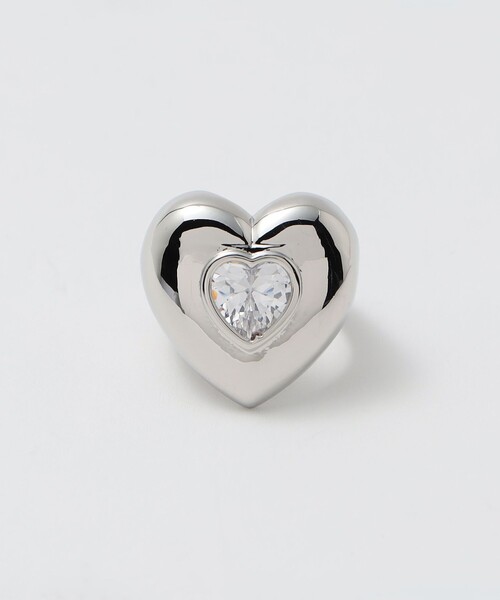 UNITED ARROWS（ユナイテッドアローズ）の「ボリュームハート リング（リング・レディース・シルバー/ゴールド・FREE）」の8枚目の写真