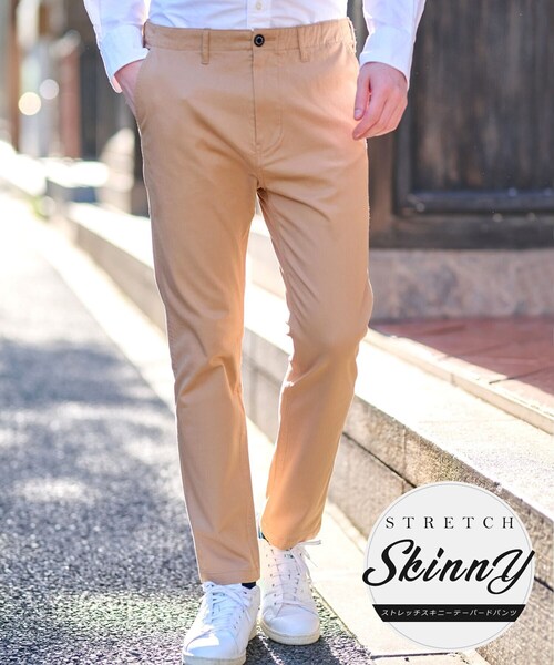 DRESSTERIOR（ドレステリア）の「【人気定番/Safari12月号掲載】ストレッチスキニーパンツ（その他パンツ・メンズ・ベージュ/ネイビー/ホワイト/ブラック/カーキ・73/76/79/82）」の3枚目の写真