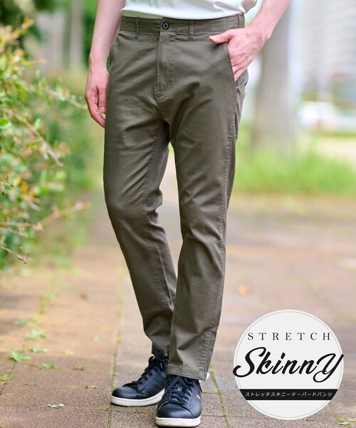 DRESSTERIOR（ドレステリア）の「【人気定番/Safari12月号掲載】ストレッチスキニーパンツ（その他パンツ・メンズ・ベージュ/ネイビー/ホワイト/ブラック/カーキ・73/76/79/82）」の4枚目の写真