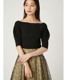 FRAY I.D | 2wayオフショルダーリブパフプルオーバー(その他トップス)