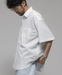 HINSON | HINSON/ヒンソン レギュラーカラー ショートスリーブシャツ/シワ加工/リラックスフィット(シャツ/ブラウス)