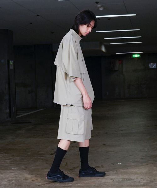 THRASHER(スラッシャー)の「S/S NYLON ANORAK HALF ZIP / スラッシャーナイロンハーフジップアノラックショートスリーブロゴプリント(その他アウター・メンズ・グレイッシュベージュ/ブラック/カーキ・LARGE/MEDIUM/X-LARGE)」の7枚目の写真