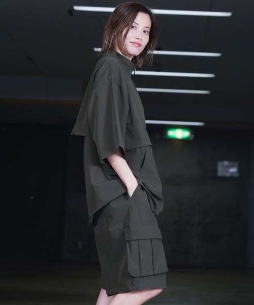 THRASHER(スラッシャー)の「S/S NYLON ANORAK HALF ZIP / スラッシャーナイロンハーフジップアノラックショートスリーブロゴプリント(その他アウター・メンズ・グレイッシュベージュ/ブラック/カーキ・LARGE/MEDIUM/X-LARGE)」の16枚目の写真