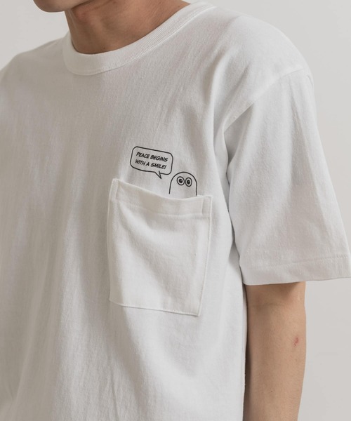 THE GOODLAND MARKET（ザグッドランドマーケット）の「That’s　RE Tee NO MORE WAR（Tシャツ/カットソー・メンズ・ブラック/ホワイト・MEDIUM/LARGE/X-LARGE）」の3枚目の写真