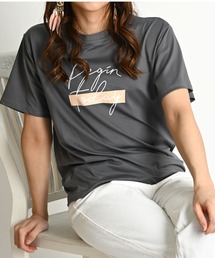 英字 ロゴTシャツ ロゴT 半袖Tシャツ プリントTシャツ