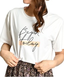 英字 ロゴTシャツ ロゴT 半袖Tシャツ プリントTシャツ