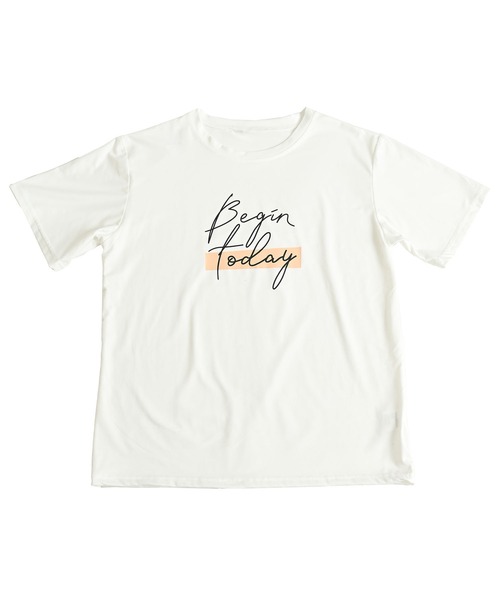 MARAI（マーライ）の「英字 ロゴTシャツ ロゴT 半袖Tシャツ プリントTシャツ（Tシャツ/カットソー・レディース・グレー/ホワイト/ブラック・FREE）」の4枚目の写真