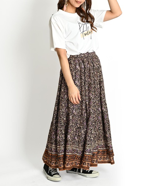 MARAI（マーライ）の「英字 ロゴTシャツ ロゴT 半袖Tシャツ プリントTシャツ（Tシャツ/カットソー・レディース・グレー/ホワイト/ブラック・FREE）」の7枚目の写真