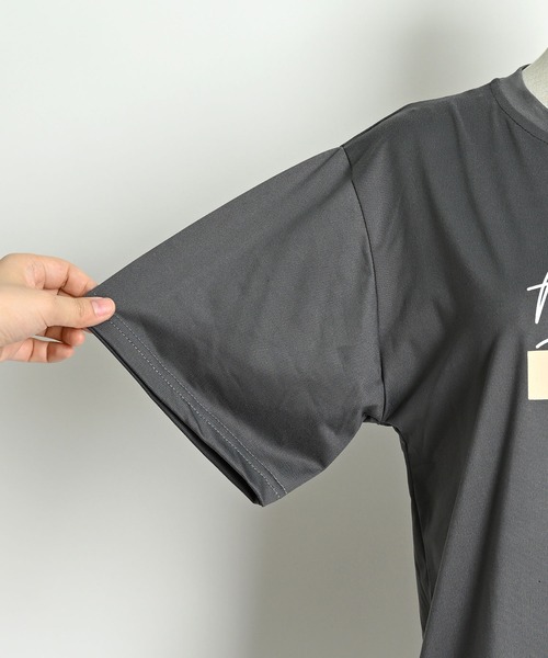 MARAI（マーライ）の「英字 ロゴTシャツ ロゴT 半袖Tシャツ プリントTシャツ（Tシャツ/カットソー・レディース・グレー/ホワイト/ブラック・FREE）」の19枚目の写真
