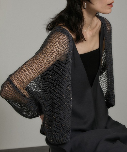 セール】ギマコットンスパンコールカーディガン（カーディガン/ボレロ