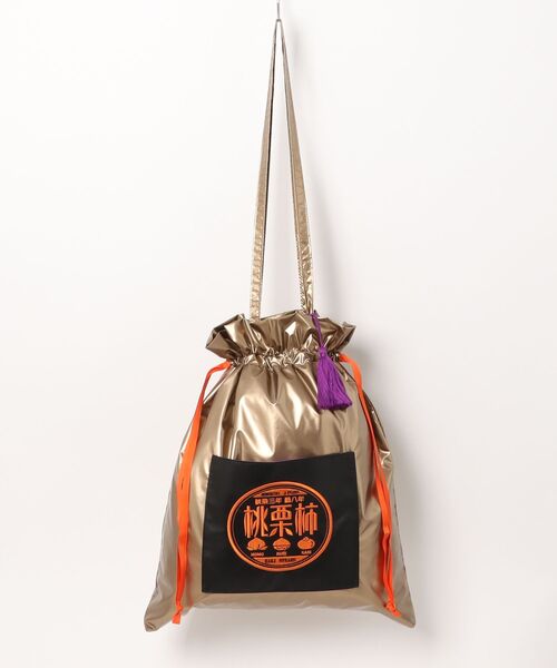 カヤ（カヤ）の「【カヤ】ことわざ巾着バッグ（トートバッグ・レディース・グリーン/ゴールド/ブルー/シルバー・FREE）」の4枚目の写真