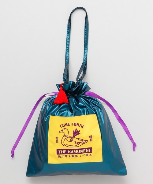 カヤ（カヤ）の「【カヤ】ことわざ巾着バッグ（トートバッグ・レディース・グリーン/ゴールド/ブルー/シルバー・FREE）」の20枚目の写真