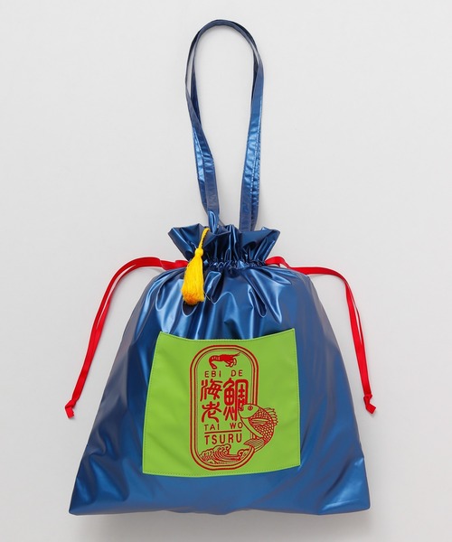 カヤ（カヤ）の「【カヤ】ことわざ巾着バッグ（トートバッグ・レディース・グリーン/ゴールド/ブルー/シルバー・FREE）」の12枚目の写真