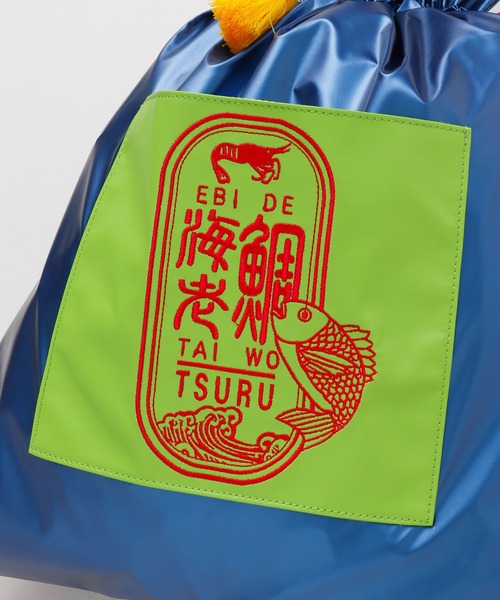 カヤ（カヤ）の「【カヤ】ことわざ巾着バッグ（トートバッグ・レディース・グリーン/ゴールド/ブルー/シルバー・FREE）」の13枚目の写真