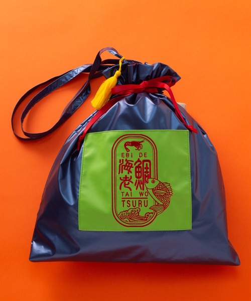 カヤ（カヤ）の「【カヤ】ことわざ巾着バッグ（トートバッグ・レディース・グリーン/ゴールド/ブルー/シルバー・FREE）」の7枚目の写真