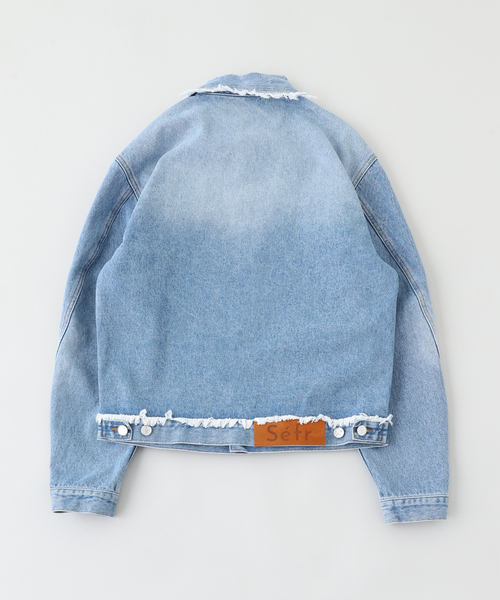 Sefr(セファ)の「Sefr(セファー) ALVAREZ DENIM JACKET SF-25SS M-005(デニムジャケット・メンズ・コバルトブルー・SMALL/MEDIUM)」の2枚目の写真