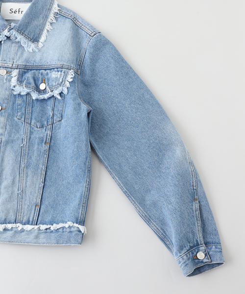 Sefr(セファ)の「Sefr(セファー) ALVAREZ DENIM JACKET SF-25SS M-005(デニムジャケット・メンズ・コバルトブルー・SMALL/MEDIUM)」の3枚目の写真
