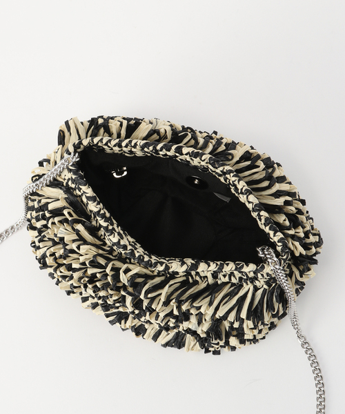 CATERINA BERTINI（カテリーナベルティーニ）の「【CATERINA BERTINI/カテリナ ベルティーニ】 チェーンショルダーバッグ（ショルダーバッグ・レディース・ベージュ/ネイビー・FREE）」の8枚目の写真