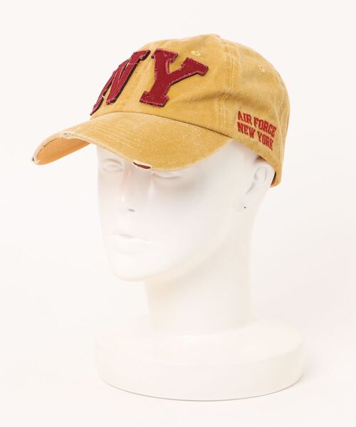 MEMECLE（メメクル）の「【 MEMECLE / メメクル 】ヴィンテージN Yビッグロゴキャップ（キャップ・レディース・ブラック/ベージュ/ネイビー/カーキ/ピンク/イエロー/チャコール・FREE）」の22枚目の写真