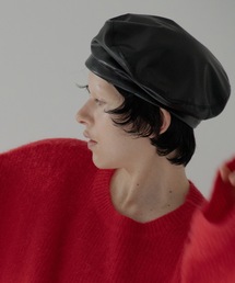 RYU（リュー）の「vegan leather beret（ハンチング/ベレー帽・メンズ）」