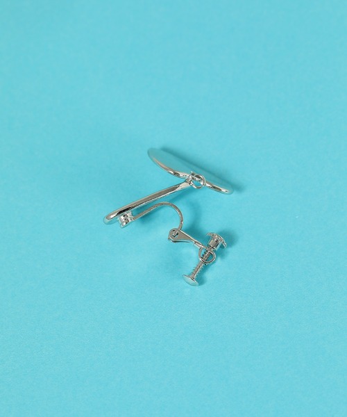 Monocoro toppi（モノコロトッピ）の「ニュアンス ハート ロング イヤリング（イヤリング・レディース・シルバー/ゴールド・フリー）」の11枚目の写真