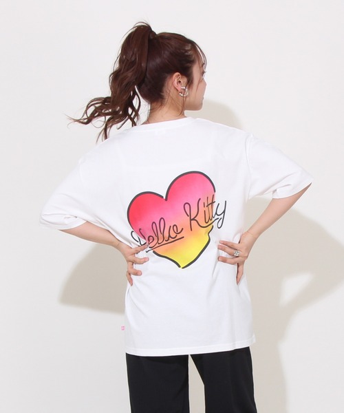 sanrio（サンリオ）の「【綿100％】 親子お揃い サンリオ BIGフェイス Tシャツ 0613A（Tシャツ/カットソー・レディース・その他24/パープル/ライトブルー/その他25・S/M/L）」の14枚目の写真