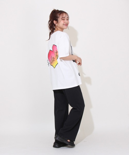 sanrio（サンリオ）の「【綿100％】 親子お揃い サンリオ BIGフェイス Tシャツ 0613A（Tシャツ/カットソー・レディース・その他24/パープル/ライトブルー/その他25・S/M/L）」の16枚目の写真