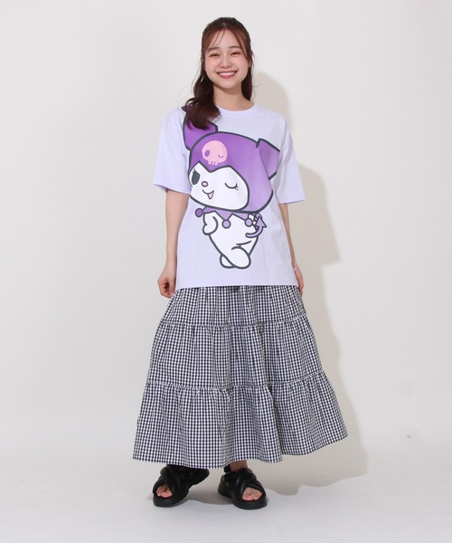 sanrio（サンリオ）の「【綿100％】 親子お揃い サンリオ BIGフェイス Tシャツ 0613A（Tシャツ/カットソー・レディース・その他24/パープル/ライトブルー/その他25・S/M/L）」の9枚目の写真