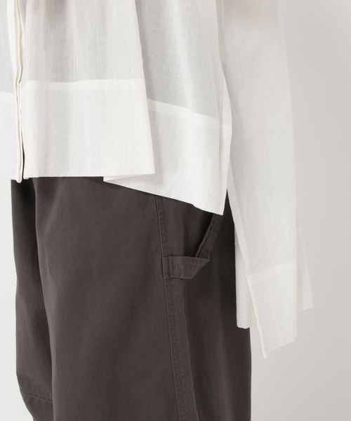 studio CLIP(スタディオクリップ)の「袖リブシャツチュニック(チュニック・レディース・ネイビー/オフホワイト/ピンク・FREE)」の13枚目の写真