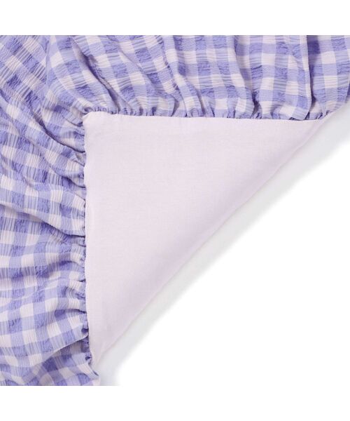 セール】ふわろ 夏でもさらっともちもち 肌掛けふとん フリルチェック