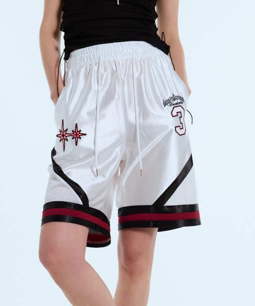 LARTIGENT(ラーティゼン)の「L11 BIG NUMBER SHORTS(その他パンツ・レディース・ホワイト/ネイビー・FREE)」の1枚目の写真
