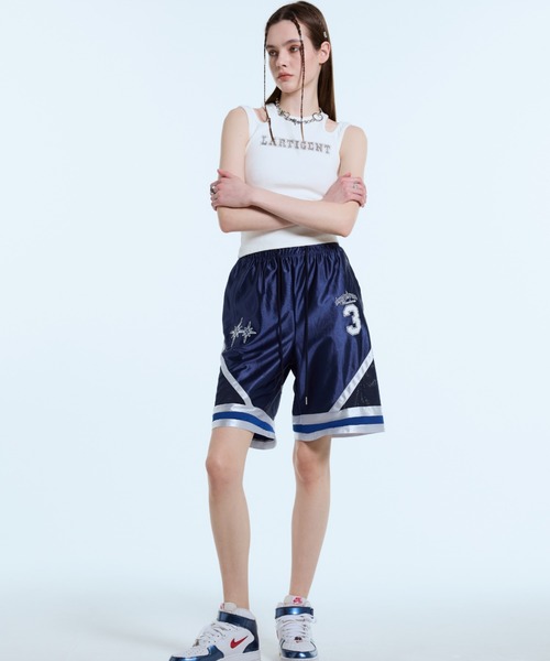 LARTIGENT(ラーティゼン)の「L11 BIG NUMBER SHORTS(その他パンツ・レディース・ホワイト/ネイビー・FREE)」の4枚目の写真