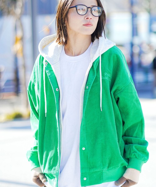 roial（ロイアル）の「JACKET /ROIAL(ロイアル)フード付きビビットカラージャケット（その他アウター・レディース・ピンク/グリーン・SMALL/MEDIUM）」の9枚目の写真