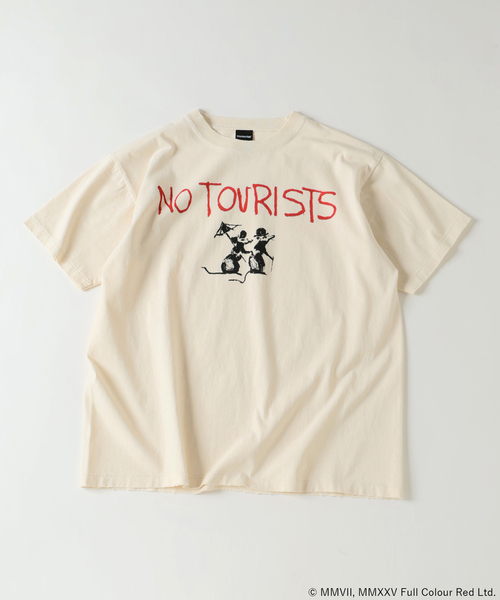 BRANDALISED（ブランダライズド）の「BRANDALISED プリントTシャツ（Tシャツ/カットソー・メンズ・ホワイト系その他/ホワイト×ホワイト/ブラウン/ブラック系その他/ブラック×ブラック/ライトホワイト/ブルー系その他・SMALL/MEDIUM/LARGE）」の2枚目の写真