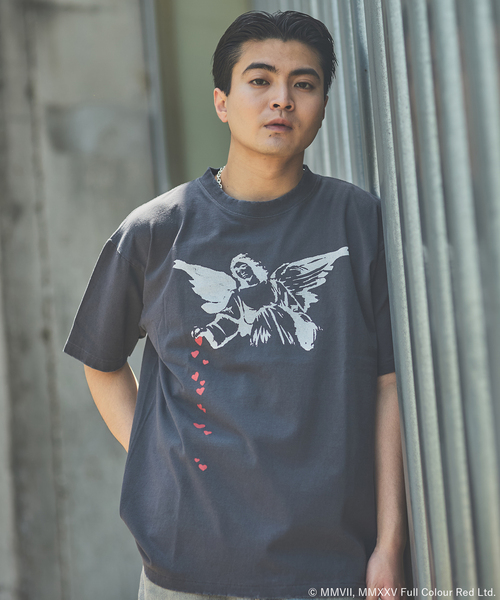 BRANDALISED（ブランダライズド）の「BRANDALISED プリントTシャツ（Tシャツ/カットソー・メンズ・ホワイト系その他/ホワイト×ホワイト/ブラウン/ブラック系その他/ブラック×ブラック/ライトホワイト/ブルー系その他・SMALL/MEDIUM/LARGE）」の6枚目の写真