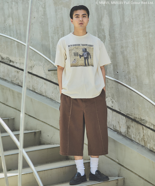 BRANDALISED（ブランダライズド）の「BRANDALISED プリントTシャツ（Tシャツ/カットソー・メンズ・ホワイト系その他/ホワイト×ホワイト/ブラウン/ブラック系その他/ブラック×ブラック/ライトホワイト/ブルー系その他・SMALL/MEDIUM/LARGE）」の14枚目の写真