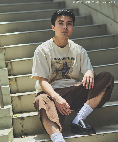 BRANDALISED（ブランダライズド）の「BRANDALISED プリントTシャツ（Tシャツ/カットソー・メンズ・ホワイト系その他/ホワイト×ホワイト/ブラウン/ブラック系その他/ブラック×ブラック/ライトホワイト/ブルー系その他・SMALL/MEDIUM/LARGE）」の16枚目の写真