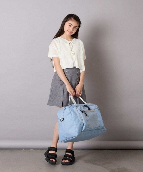 a.v.v（アーヴェヴェ）の「[120-160]［インパン付］フロントレースアップスカート（スカート・キッズ・ブラック/グレー・120/130/140/150/160）」の21枚目の写真