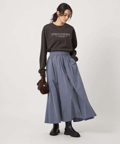 セール】ボリューム ギャザー スカート（スカート）｜green label