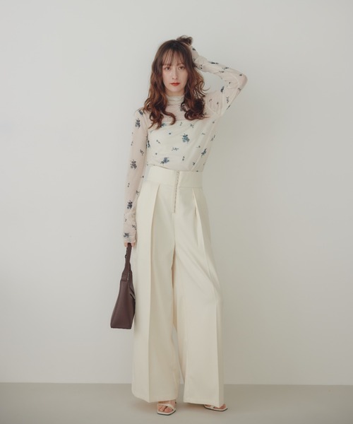 セール】フラワーチュールシアートップス（Tシャツ/カットソー