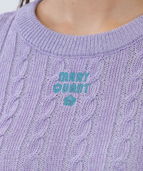 ニット セーター マリークワント mary quant ラメケーブル プルオーバー レディース ラメケーブル プルオーバー（ニット/セーター）｜MARY QUANT