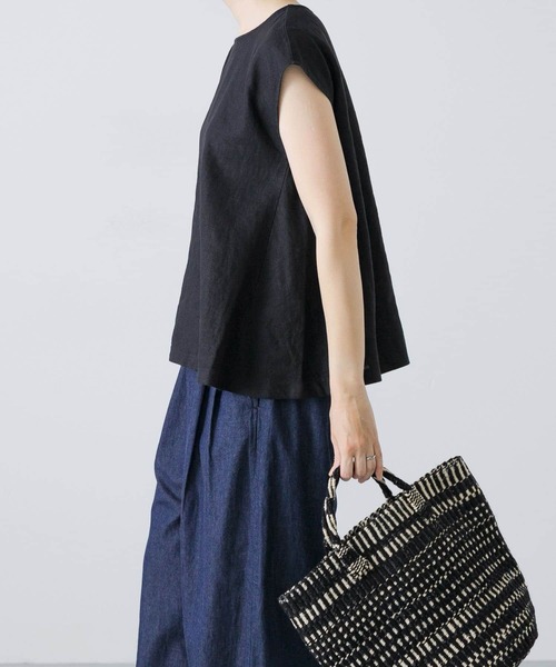 【タグ付き・未使用品】かぐれ ＊ リネンフレアブラウス かぐれ｜リネンフレアブラウス | Rakuten Fashion(楽天