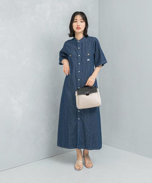 URBAN RESEARCH ROSSO WOMEN（アーバンリサーチ　ロッソ）の「『別注』Lee×ROSSO　WORK ONE-PIECE（ワンピース・レディース・インディゴブルー/ライトインディゴブルー・FREE）」の8枚目の写真