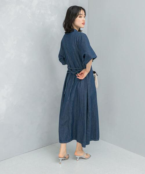 URBAN RESEARCH ROSSO WOMEN（アーバンリサーチ　ロッソ）の「『別注』Lee×ROSSO　WORK ONE-PIECE（ワンピース・レディース・インディゴブルー/ライトインディゴブルー・FREE）」の10枚目の写真