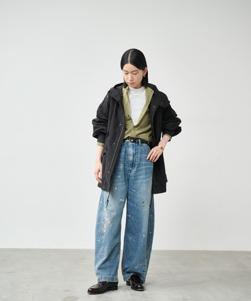 kha:ki（カーキ）の「「KHA:KI / カーキ」NEW TYPE-51 PARKA（ミリタリージャケット・レディース・オフホワイト/ブラック/マルチ/オリーブ・1）」の17枚目の写真